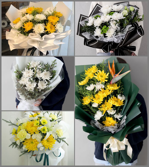 贵州六盘水盘县旧营乡海马珠村白事花束代送